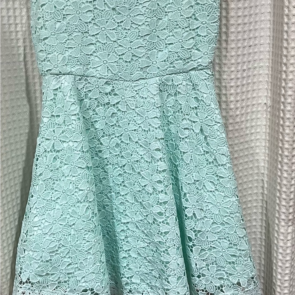 Girls LIME Green Dress 👗 - Size 16 - Picture 8 of 10
